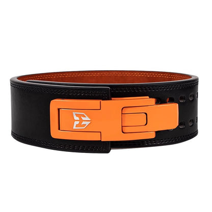 Power Lift Fitness Belt Quick Buckle Squat Hard Pull Cowhide Lever Quite Weight Lifting Bodybuilding Protective Gear