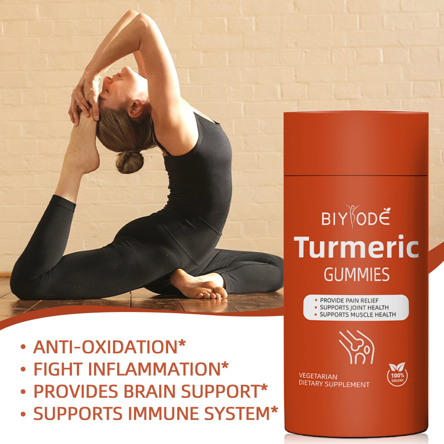 High-Quality New Design Organic Turmeric Gummies Wholesale Health Supplements