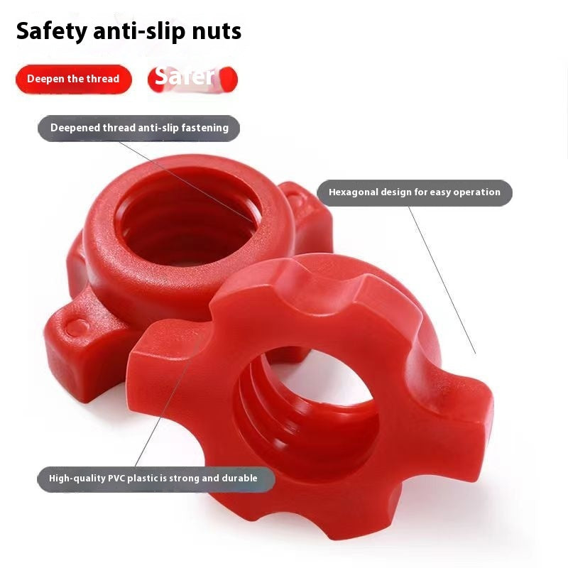 Environmental Protection Dumbbell Rod Rubber-coated Universal Nut Accessories Connector