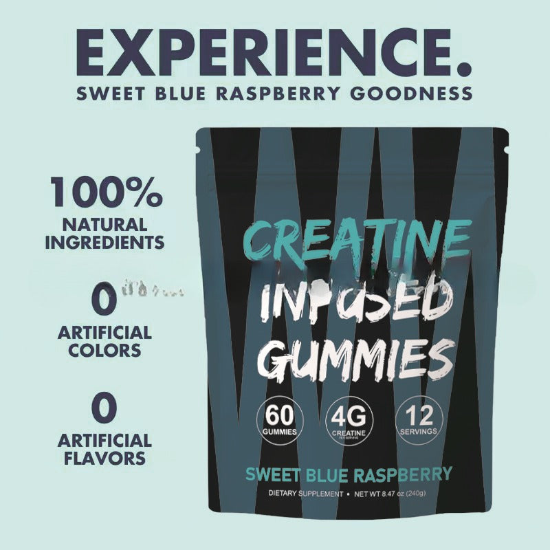 Creatine Monohydrate Nutritional Supplement Fitness Gummy